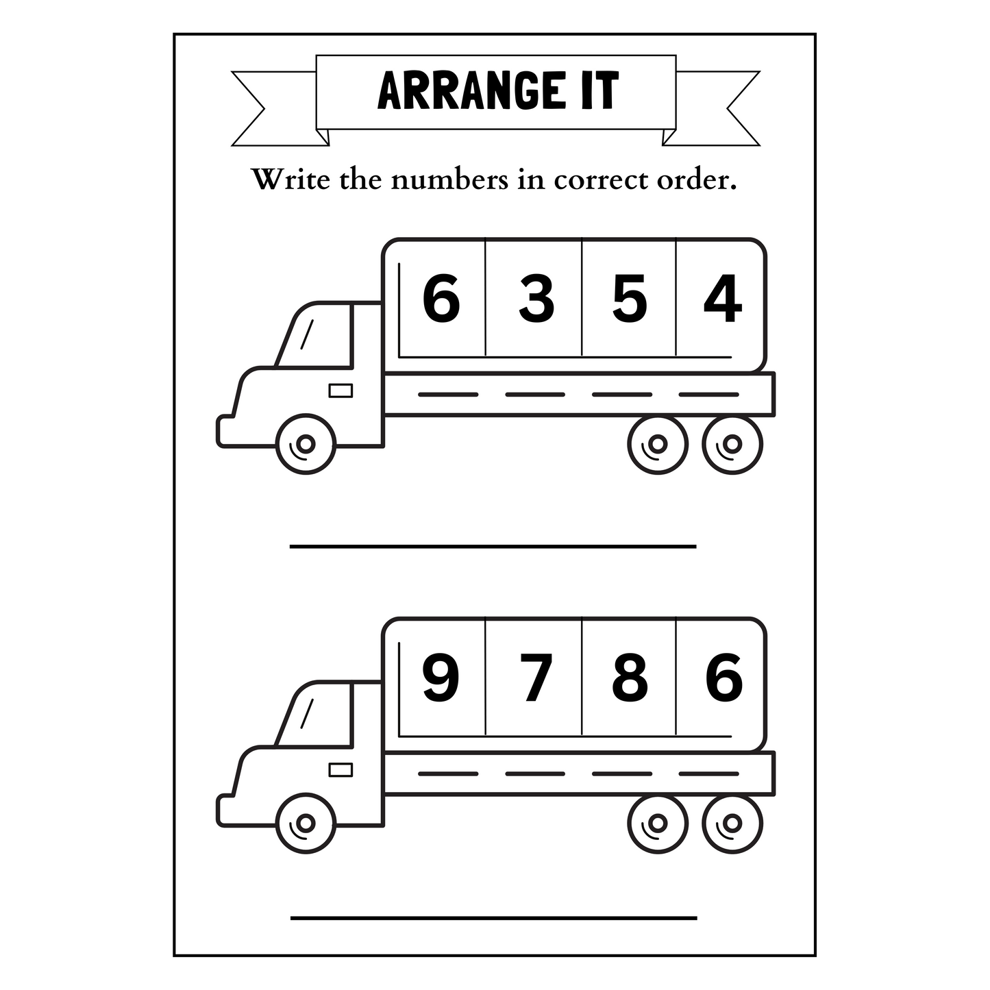 Numbers Ages 4-6