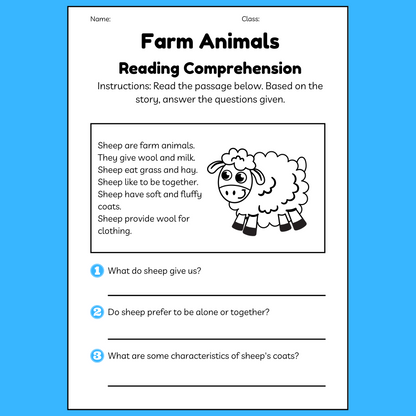 Reading Comprehension Ages 6-10